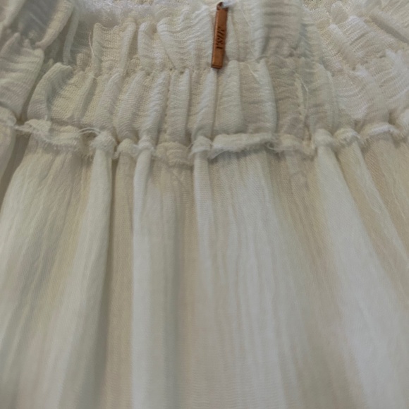 Misa Los Angeles Short White Coverup with Colored Tassels Size XS Vacation! - Picture 5 of 7